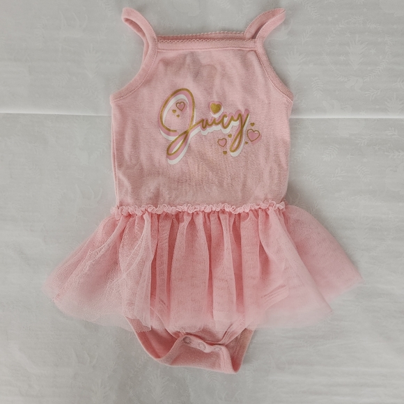 ✨️💕Juicy couture baby Girl dress onesie pink 18m - Picture 1 of 5